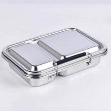 Ladda upp bild till gallerivisning, Suztain Lunchlåda i Rostfritt Stål – 2 Fack / Vit Suztain 
