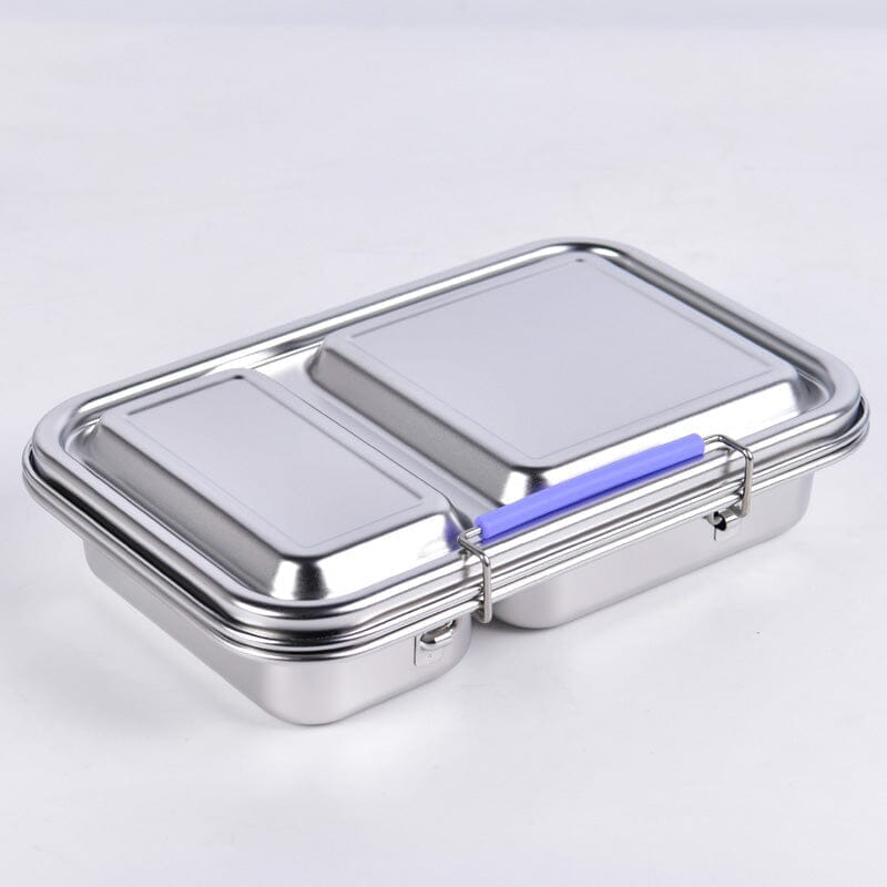 Suztain Lunchlåda i Rostfritt Stål – 2 Fack / Lila Suztain 