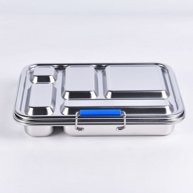 Suztain Lunchlåda i Rostfritt Stål – 5 Fack / Blå Suztain 