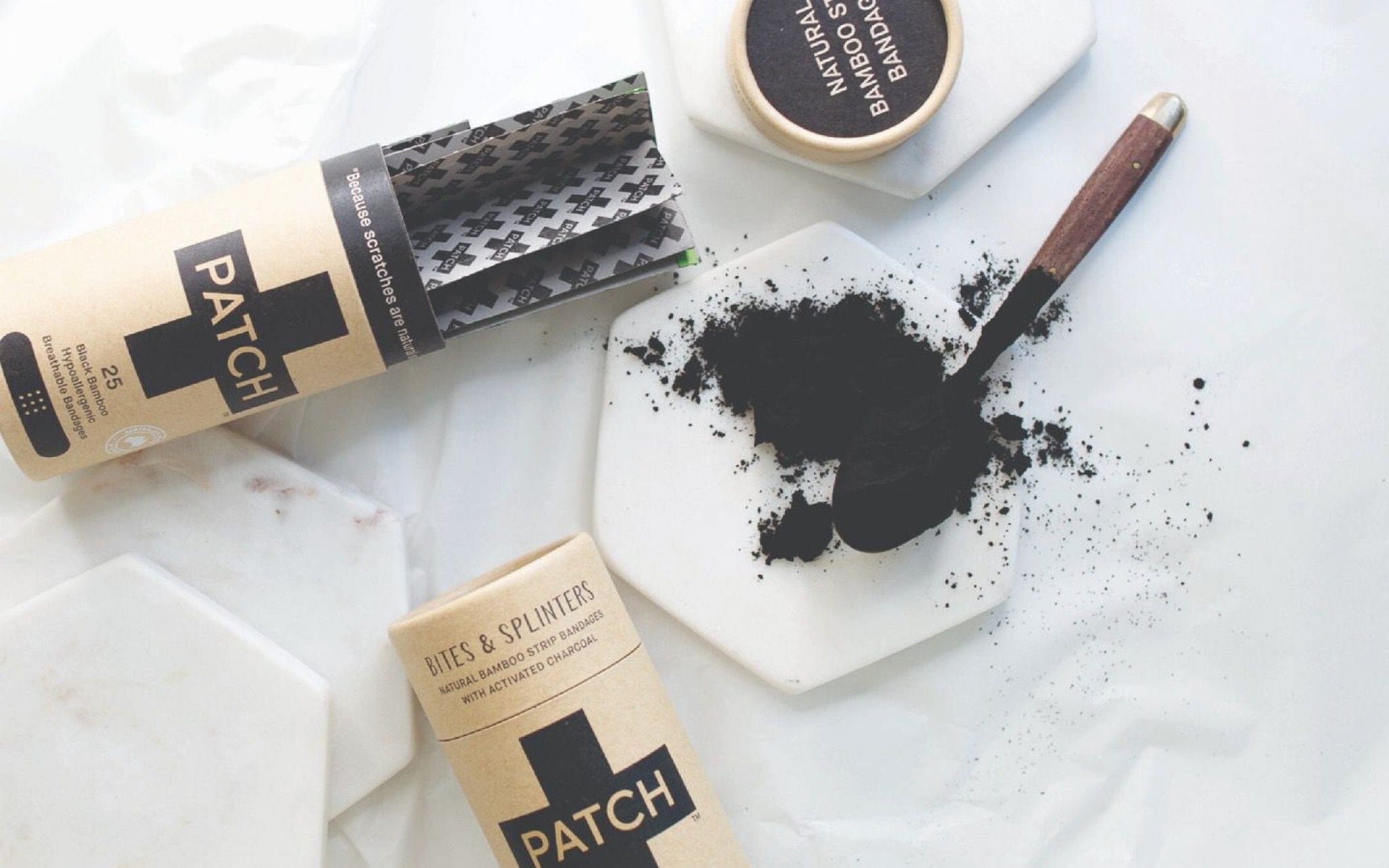 PATCH - Ekologiska bambuplåster, stora - Aktivt kol / 10 st PATCH 