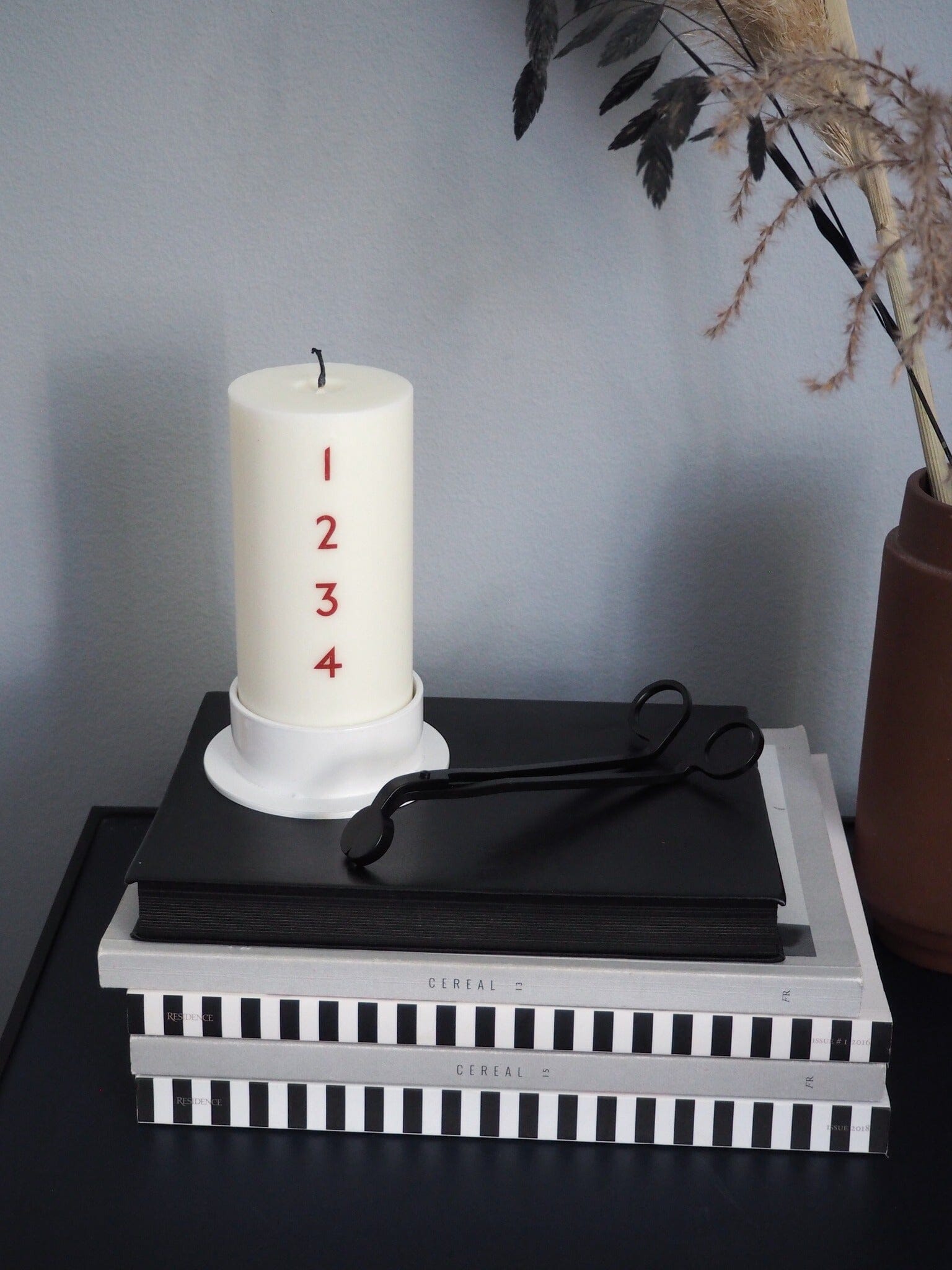 Åbenlys - Adventsljus - rött - ljus och sojavax Åbenlys 