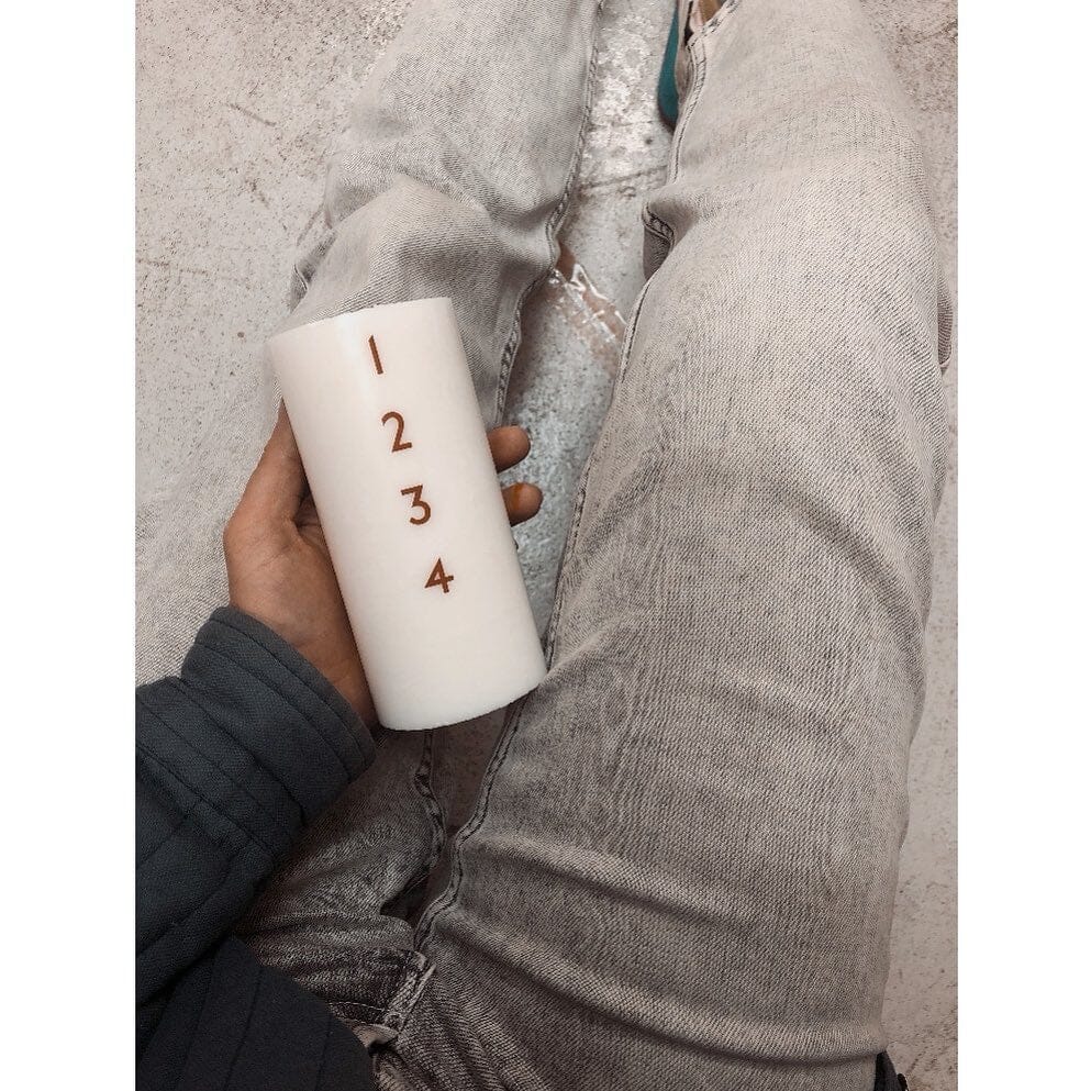 Åbenlys - Adventsljus - rött - ljus och sojavax Åbenlys 