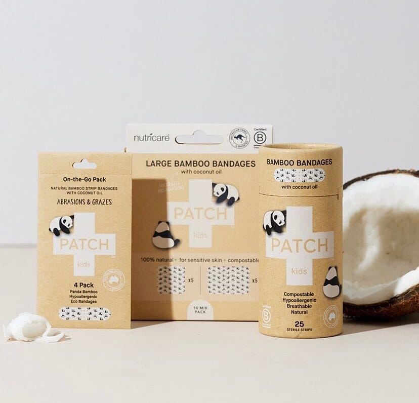 PATCH - Ekologiska bambuplåster, stora - Coconut Oil, Panda / 10 st PATCH 