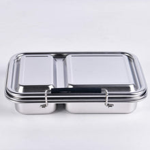 Ladda upp bild till gallerivisning, Suztain Lunchlåda i Rostfritt Stål – 2 Fack / Vit Suztain 
