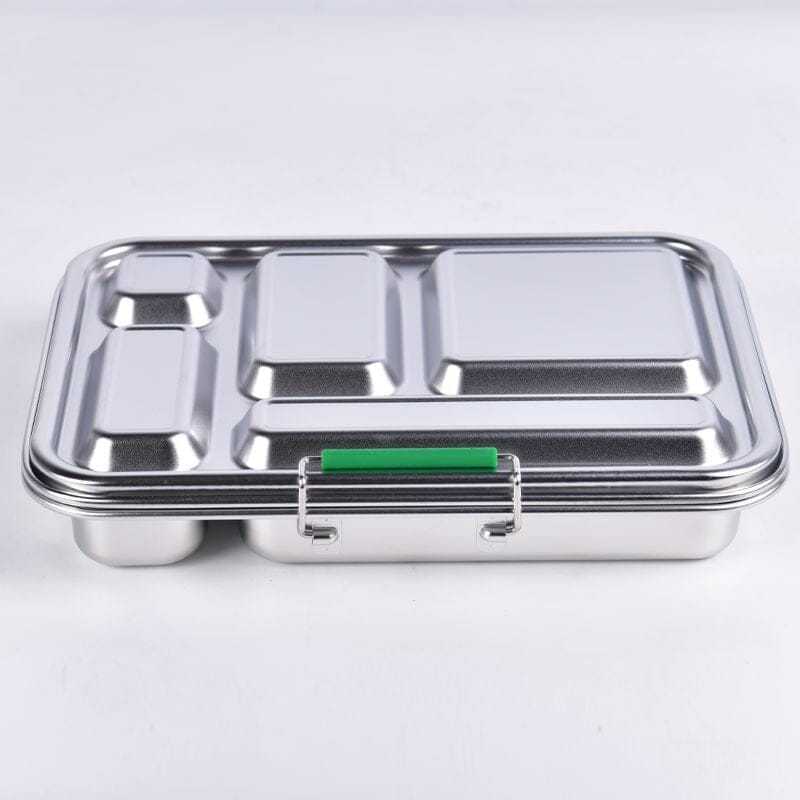 Suztain Lunchlåda i Rostfritt Stål – 5 Fack / Grön Suztain 