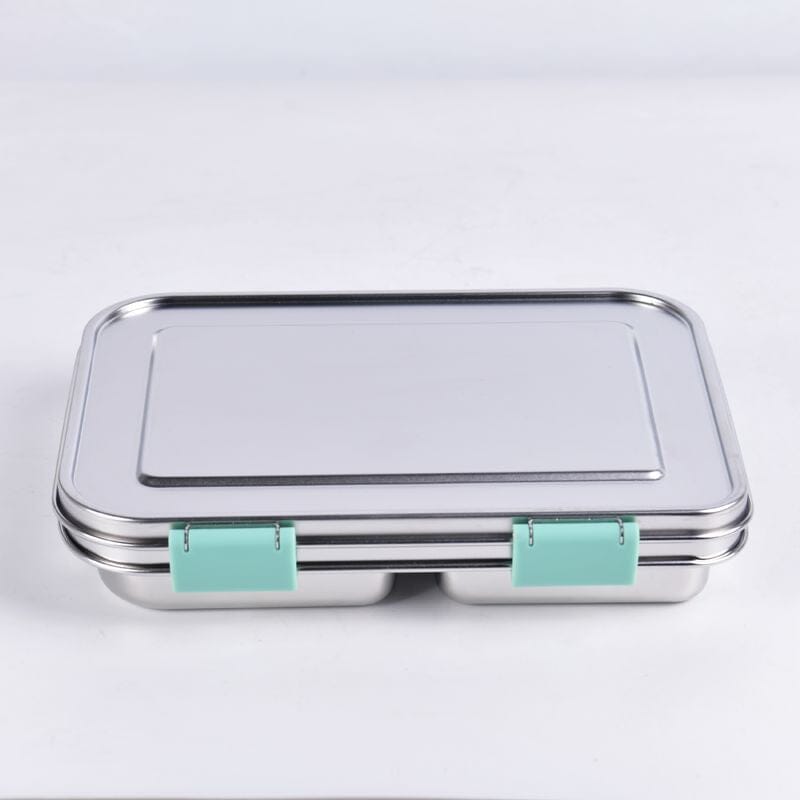 Suztain Lunchlåda i Rostfritt Stål – 3 Fack / Grön Suztain 