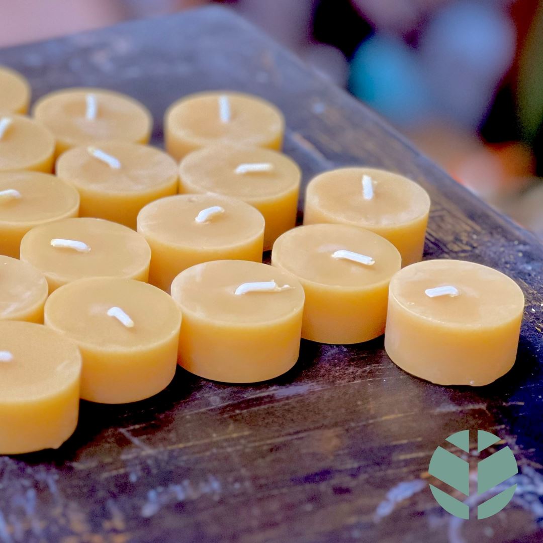 Bistad - Värmeljus av danskt bivax, utan hållare - ø19g, 1st Bistad 