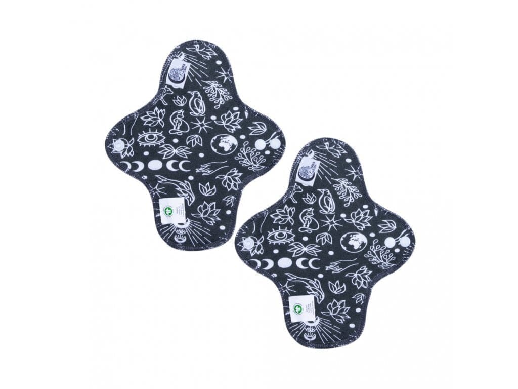 Terra Gaia Tygbindor / trosskydd Medium Flow - Gaia Anthracite, 2pk Terra Gaia 