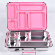 Ladda upp bild till gallerivisning, Suztain Lunchlåda i Rostfritt Stål – 5 Fack / Rosa Suztain 
