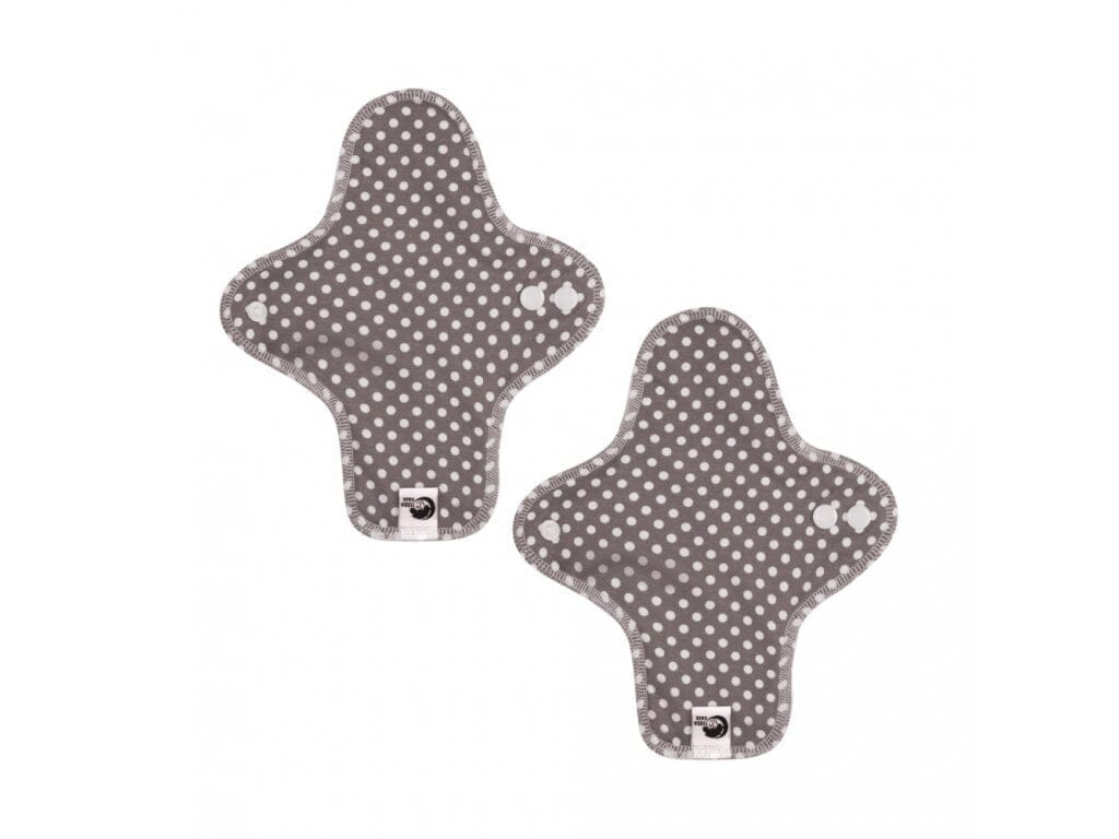 Terra Gaia Tygbindor / trosskydd Medium Flow - Brun/vita prickar, 2pk Terra Gaia 