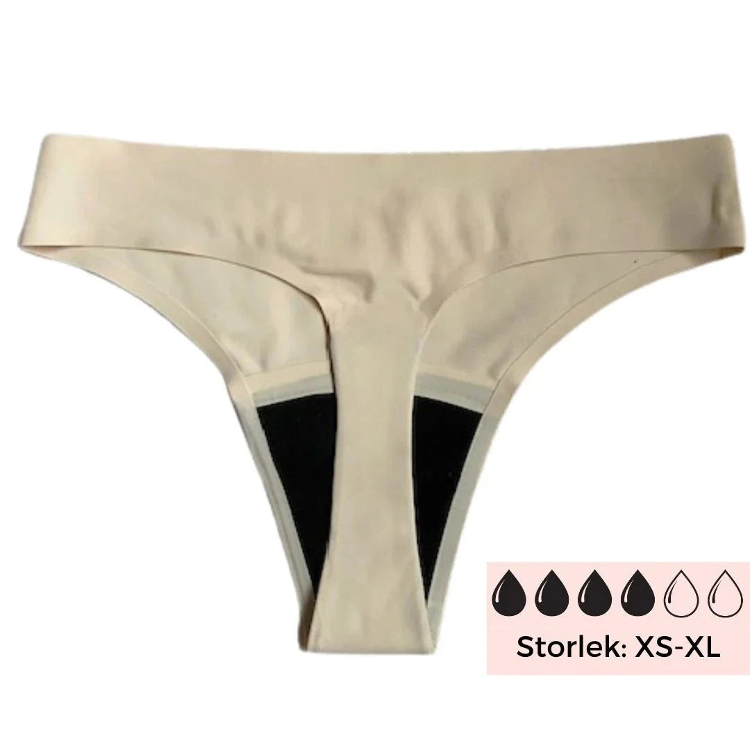 Comfydence hög absorption Menstrosor - Butterfly Seamless String, Beige Comfydence 