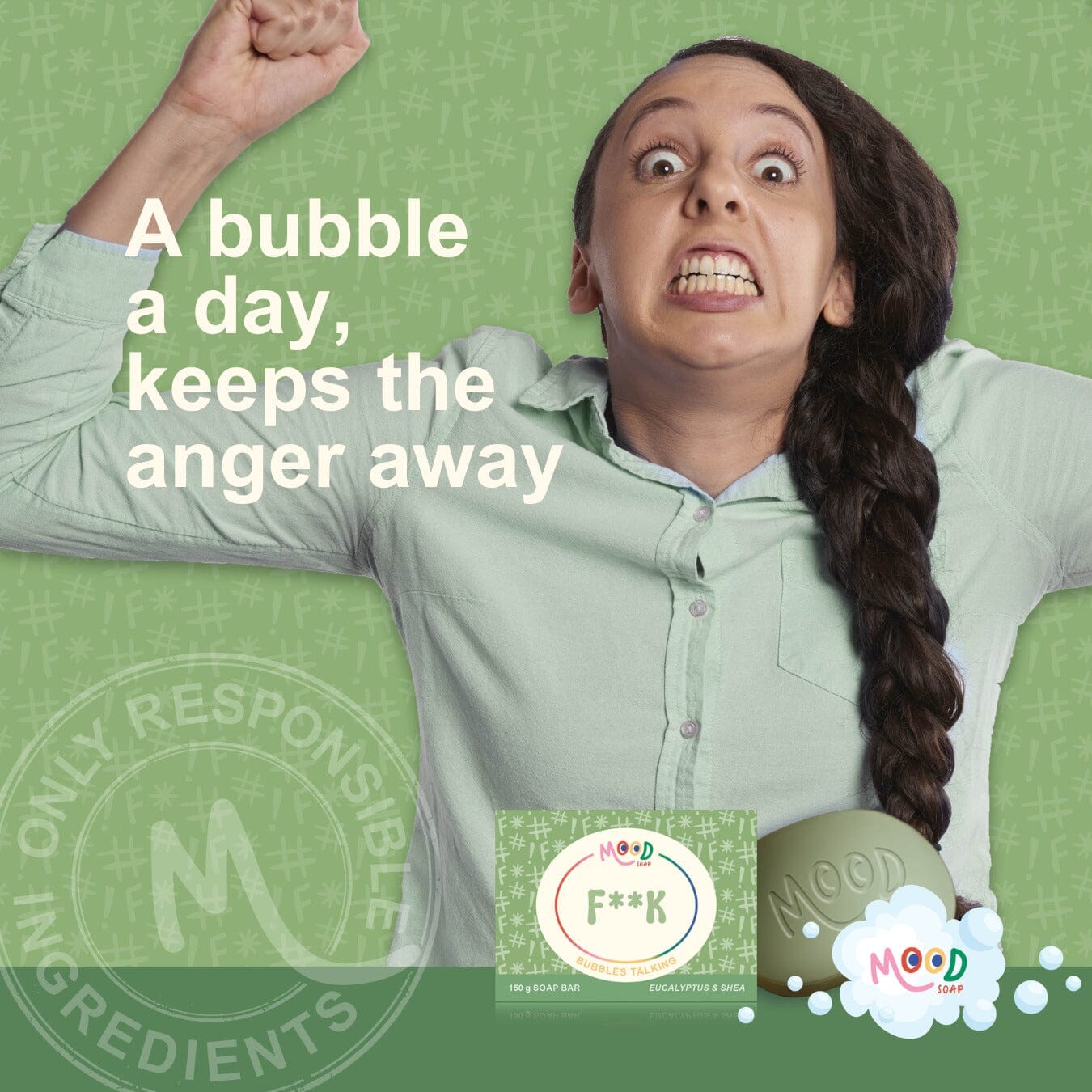 MoodSoap Tvål - F**K, 150g MoodSoap 