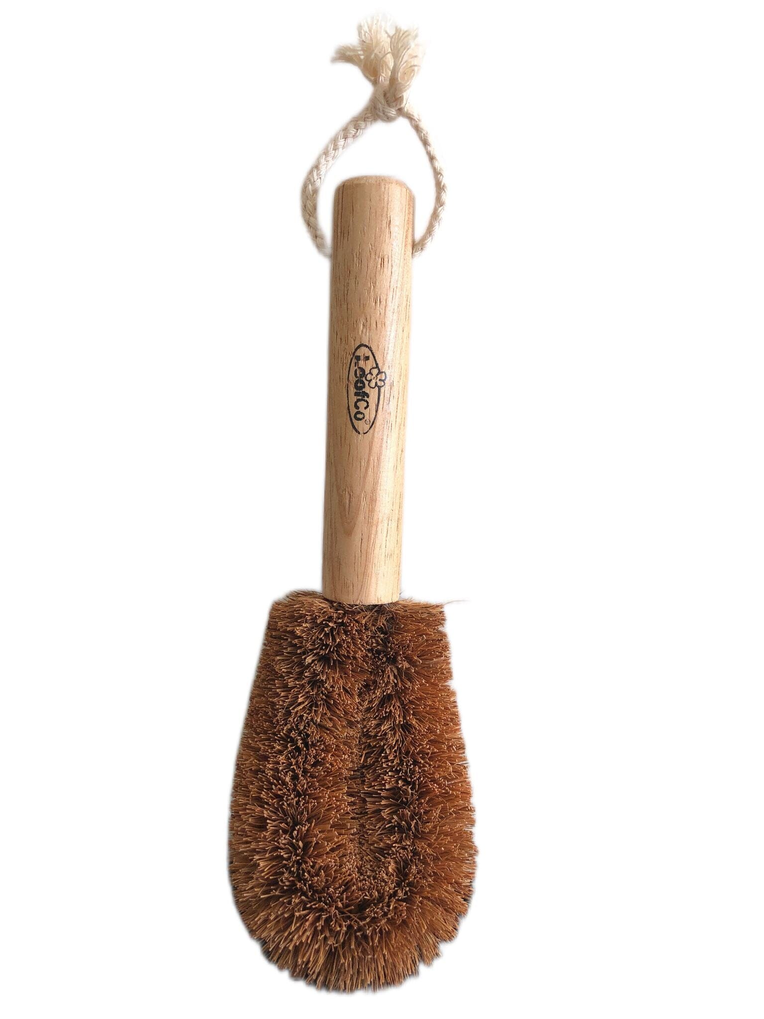 LoofCo - Naturlig diskborste av kokosfiber - Med skaft LoofCo 