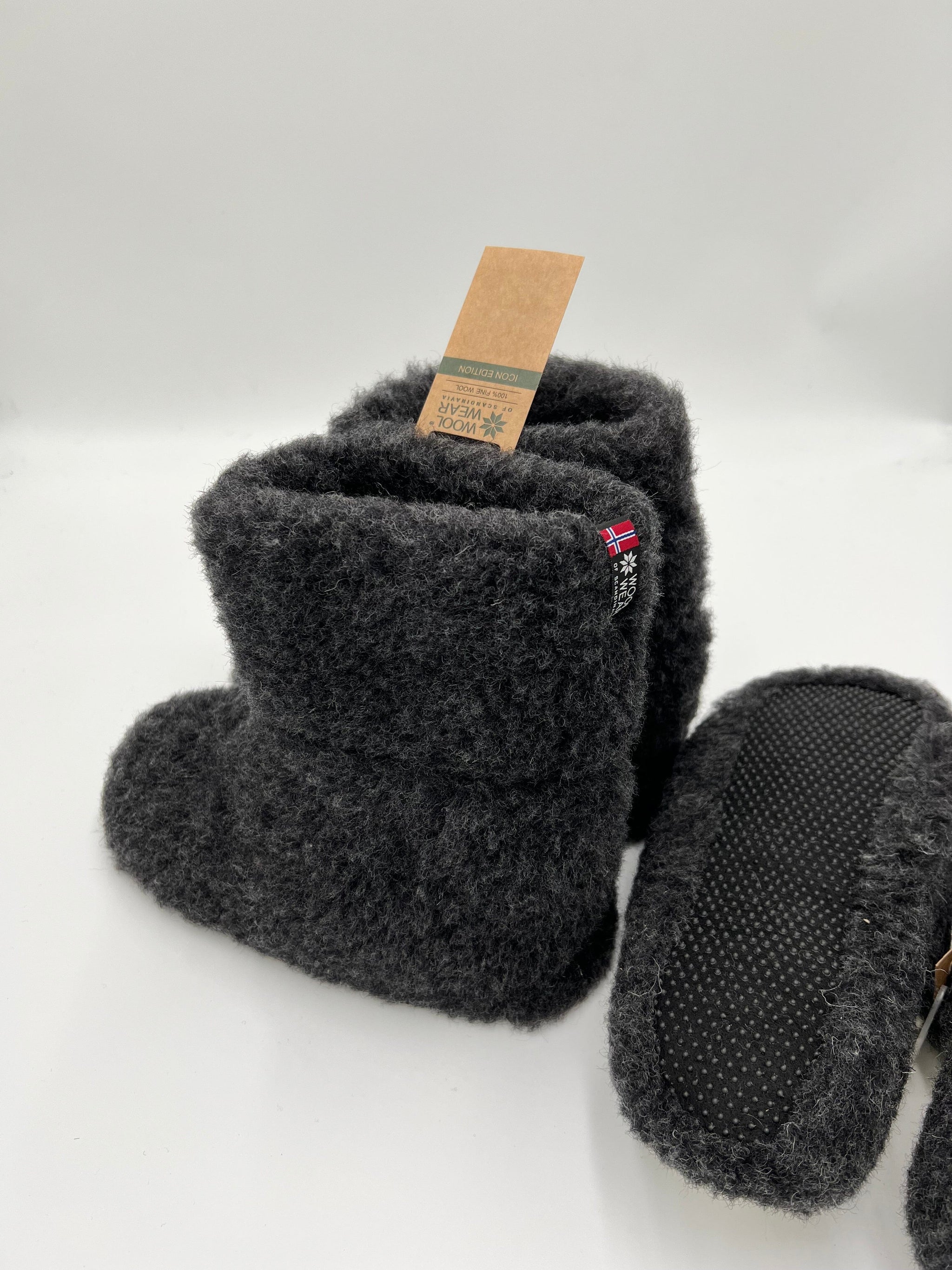 Wool Wear Tofflor, 100% Ren Ull - Bamse-stövel Apparel & Accessories Charm 