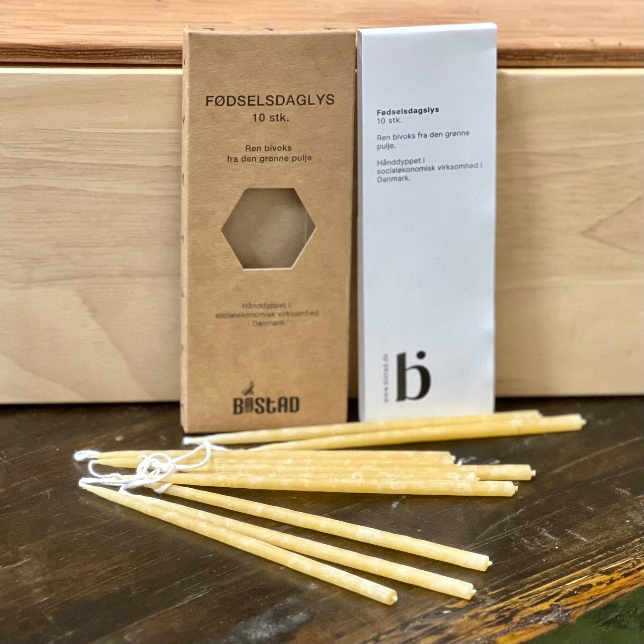 Bistad Handdoppade Bistad Födelsedagsljus Bivax - 10 ST Bistad 