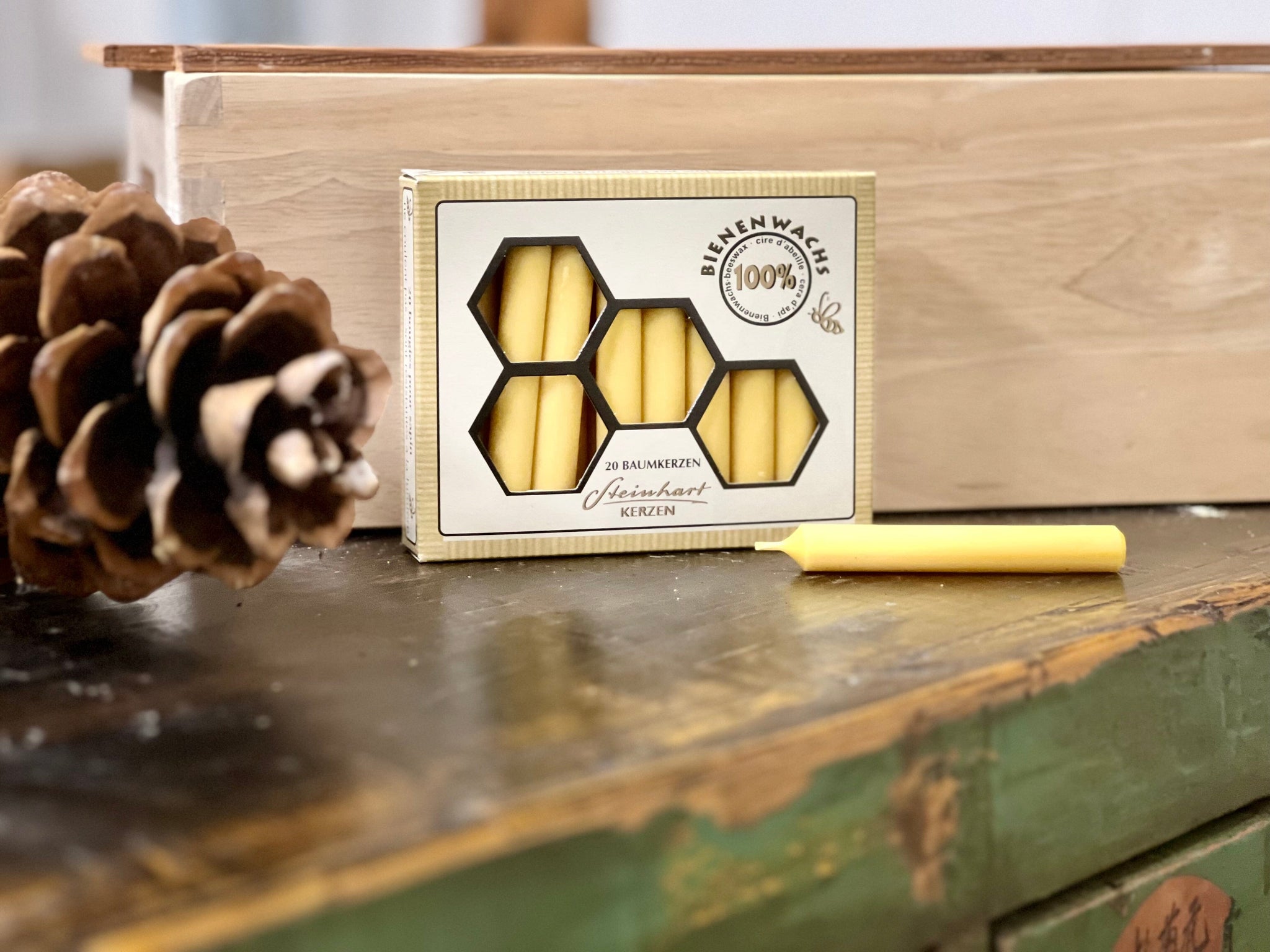 Steinhart bivax - Julgransljus, 20 st. Steinhart 