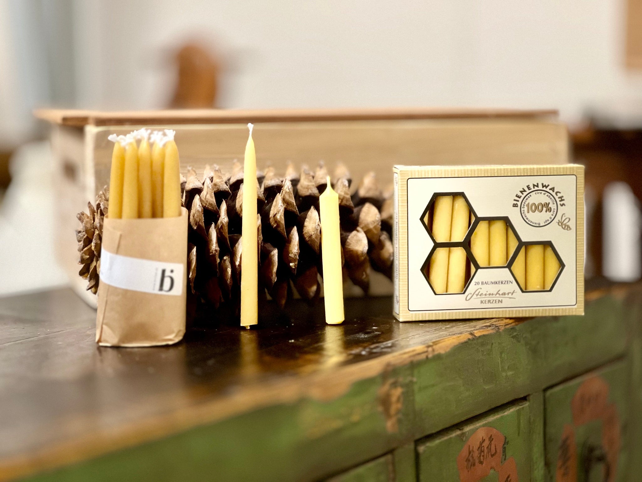 Bistad Julgransljus av bivax, handdoppade - 20 st. Bistad 