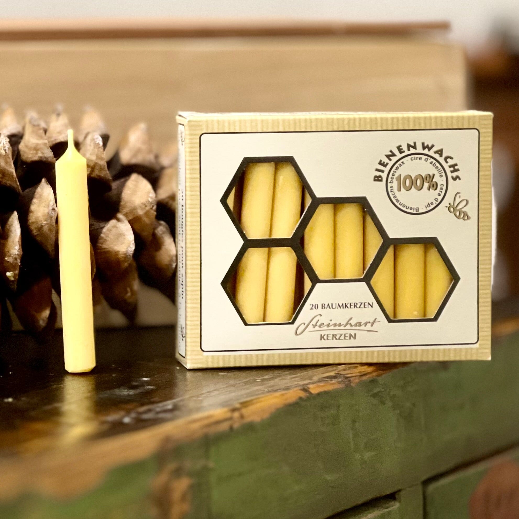 Steinhart bivax - Julgransljus, 20 st. Steinhart 