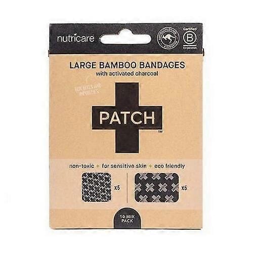 PATCH - Ekologiska bambuplåster, stora - Aktivt kol / 10 st PATCH 