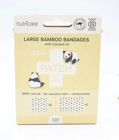 PATCH - Ekologiska bambuplåster, stora - Coconut Oil, Panda / 10 st PATCH 