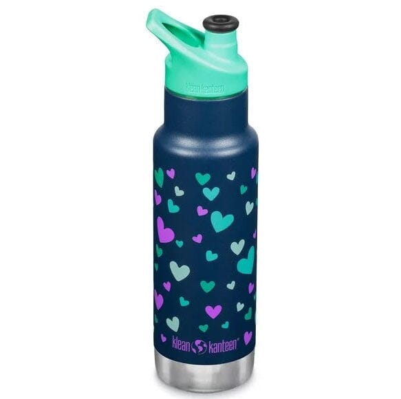 Klean Kanteen Kids termoflaska i rostfritt stål 355 ml - Navy Hearts Klean Kanteen 