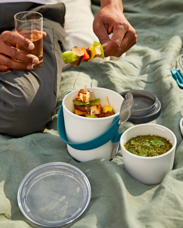 Black & Blum Lunchlåda Original Rund - Olive black+blum 