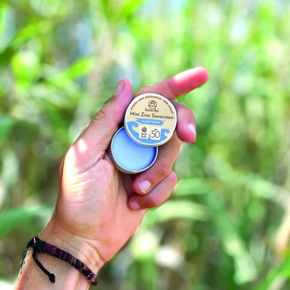 Suntribe Face & Sport Mini Zinc Sunscreen - SPF50 - Ocean Blue, 15g Suntribe 