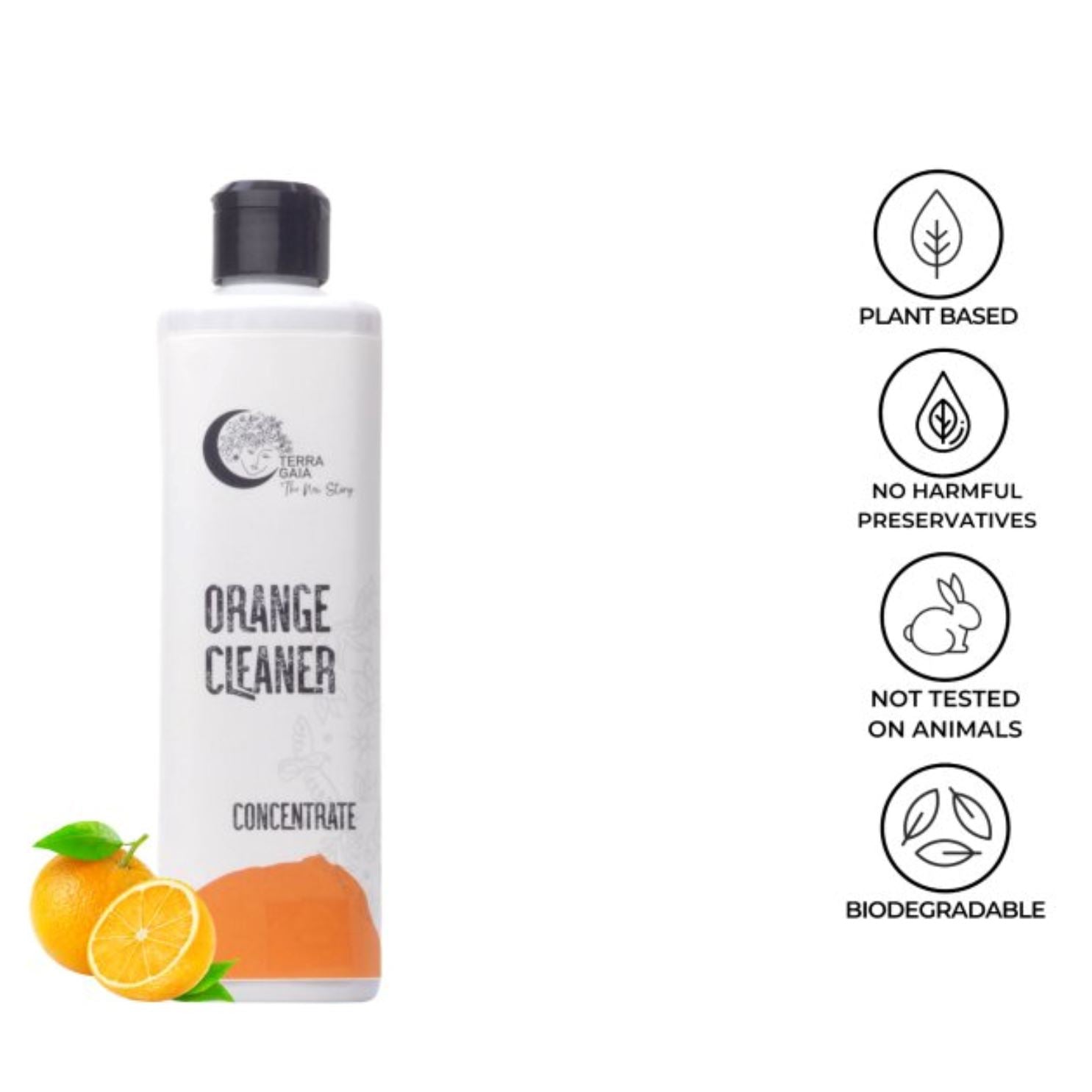 Terra Gaia Orange Rengöring - avfettare, Koncentrat / Påfyllning, 500ml Terra Gaia 