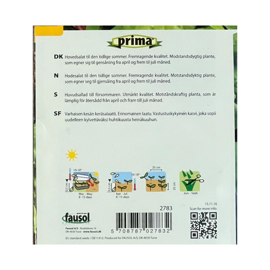 PRIMA® frön - Sallad, Huvud- PRIMA 
