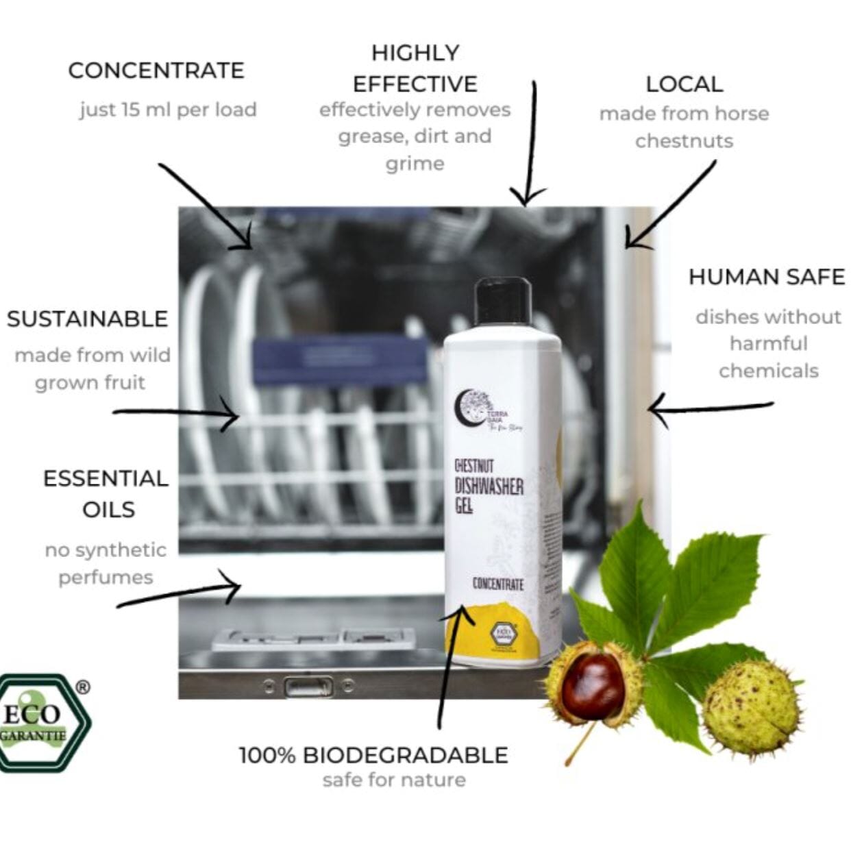 Terra Gaia diskmedel - ekologiskt - 500 ml Terra Gaia 