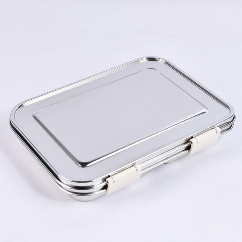 Suztain Lunchlåda i Rostfritt Stål – 3 Fack / Krämbeige Suztain 