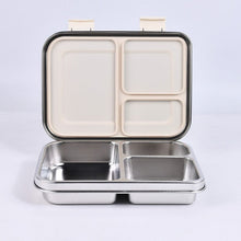 Ladda upp bild till gallerivisning, Suztain Lunchlåda i Rostfritt Stål – 3 Fack / Krämbeige Suztain 
