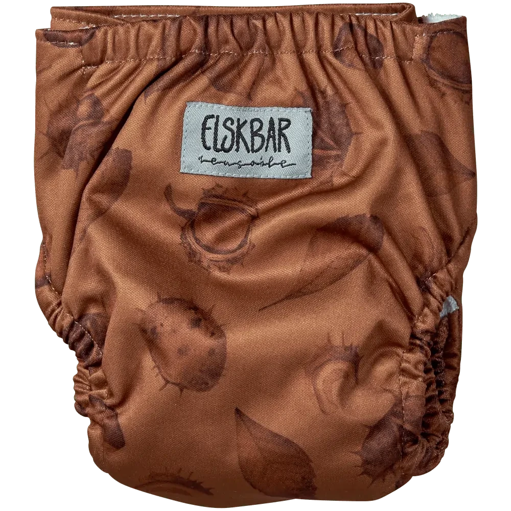 Elskbar Tygblöja Nyfödd - Chestnut Elskbar 