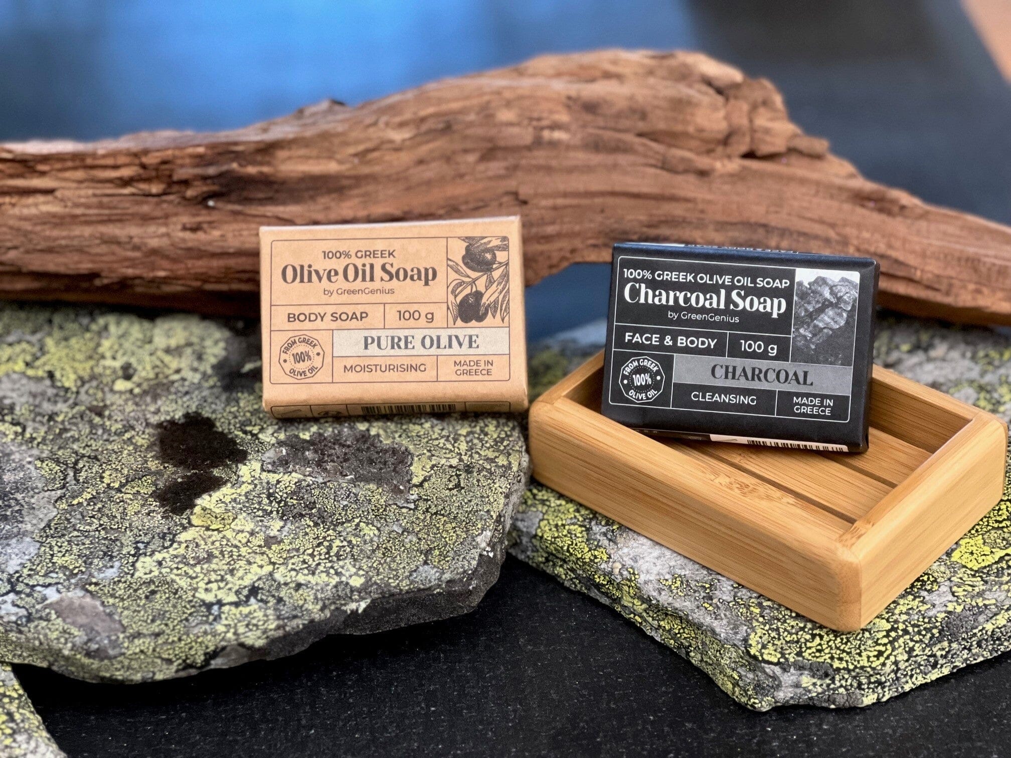 GreenGenius OlivoljaTvål - Detox / Kol, 100g GreenGenius 