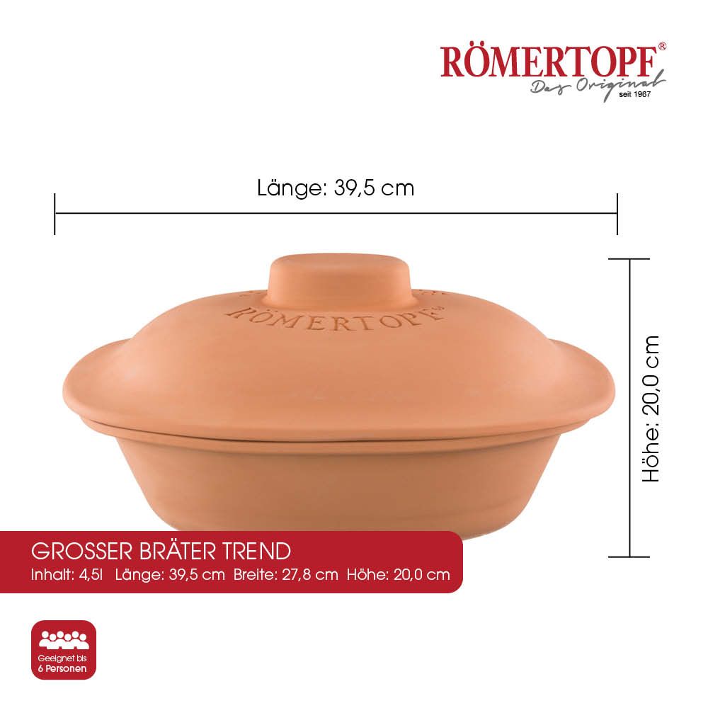 Römertopf Lergryta Trend - 4.5L / 6 Personer Römertopf 