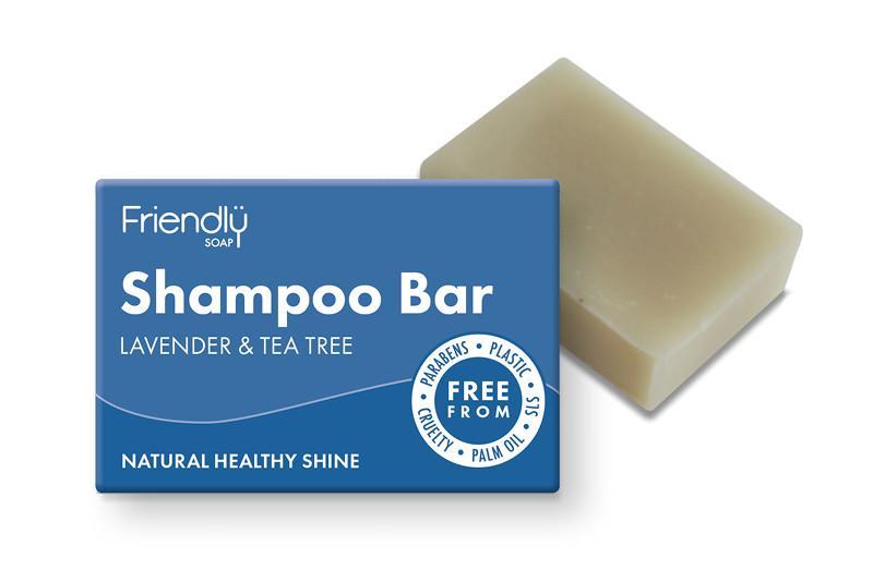 Friendly - Schampobar - naturlig och vegansk - teatree och lavendel Friendly Soap 