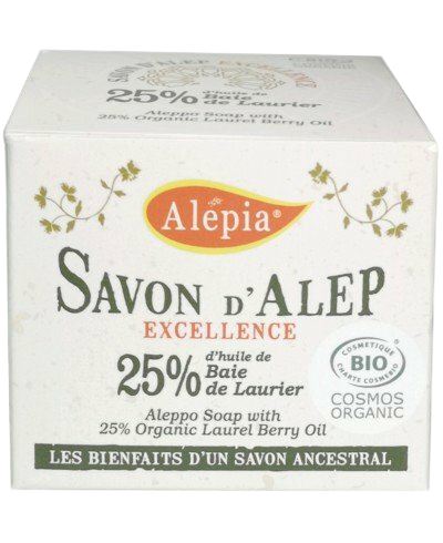 Alépia - Aleppo tvål - Excellence - Ekologisk - 25% Lagerbärsolja - 190g Alépia 