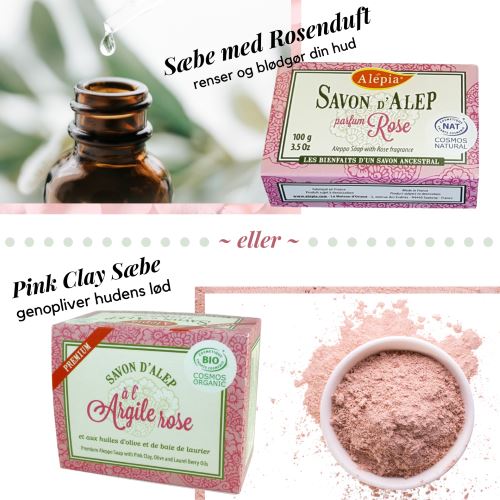 Alépia - Premium Aleppo tvål - Ekologisk - Rosa lera - 125g Alépia 