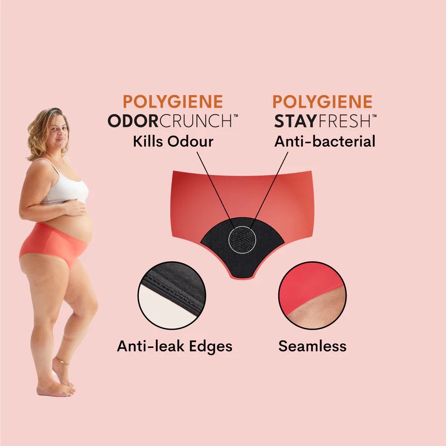 WUKA Inkontinenstrosor - Hög midja - lätt absorption, svart WUKA 