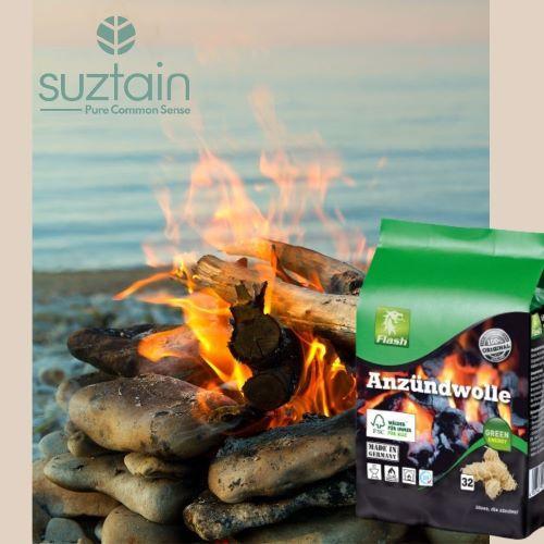 Flash - Tändkuber - Trä og vax - 32 stk Flash 