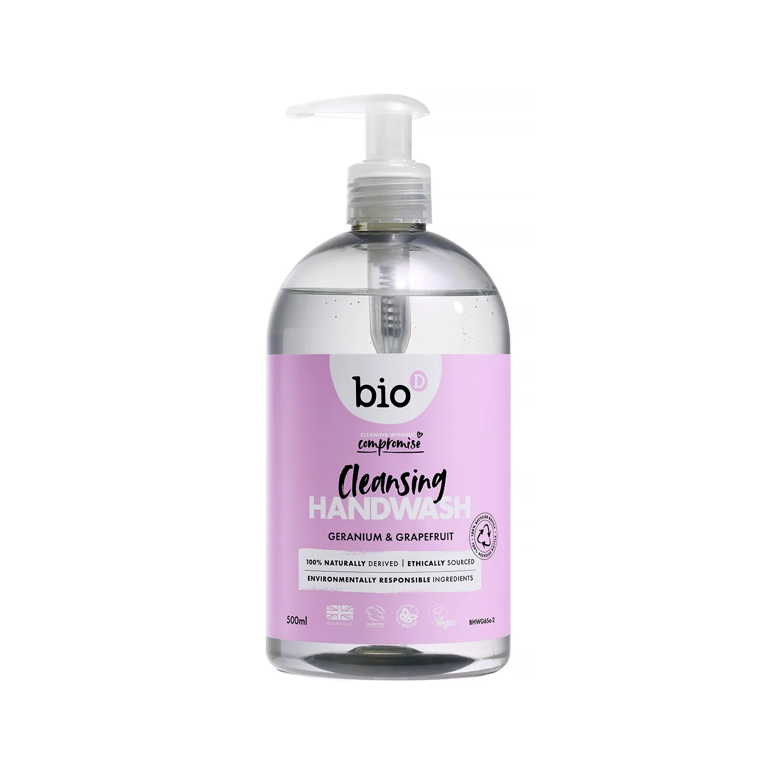 Bio-D Hand Soap - Flytande Handtvål - Geranium - 500ml Bio-D 