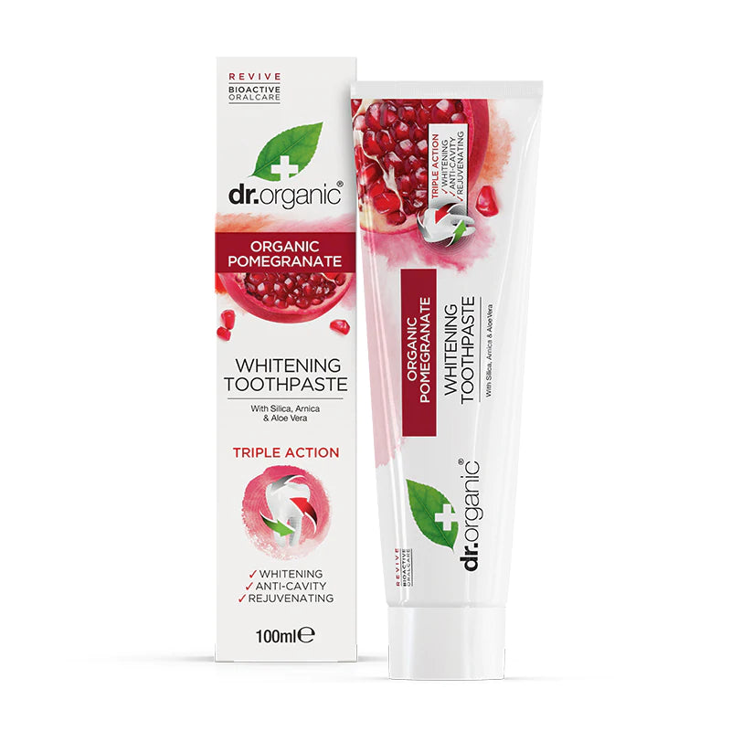 Dr. Organic Toothpaste - Tandkräm - Pomegranate - 100ml Dr. Organic 