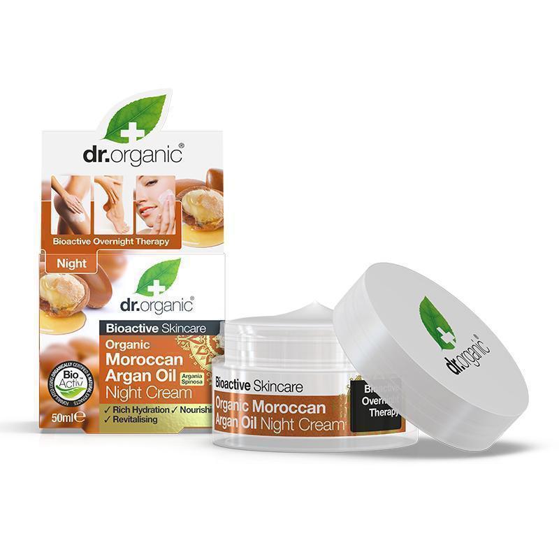 Dr. Organic Face - Night Cream / Natkräm - Moroccan Argan Oil - 50ml Dr. Organic 