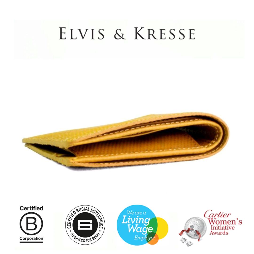 Elvis & Kresse - plånbok för kort och sedlar - gul Elvis & Kresse 