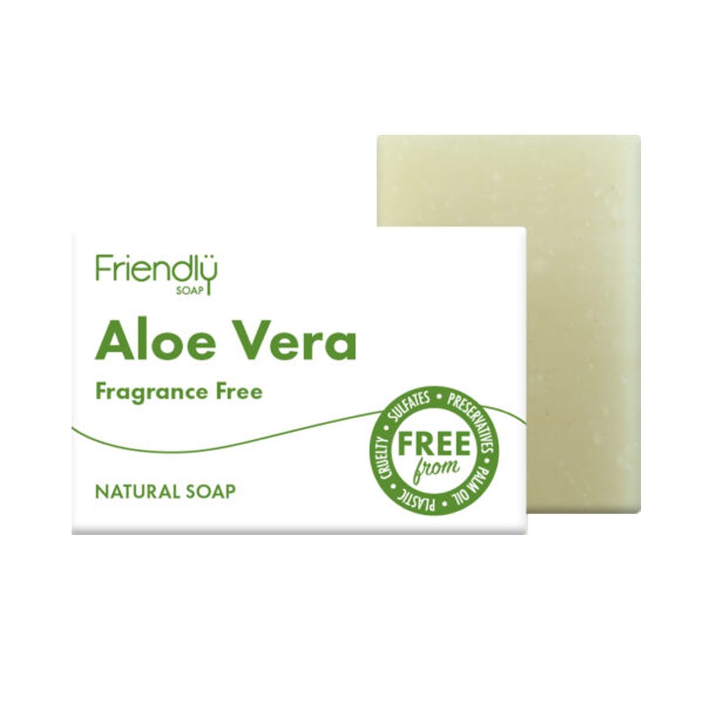 Friendly Aloe Vera tvål, 100 % naturlig och vegansk Friendly Soap 