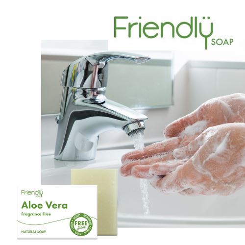 Friendly Aloe Vera tvål, 100 % naturlig och vegansk Friendly Soap 