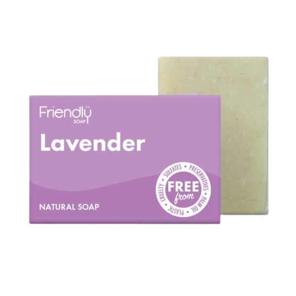 Friendly Lavendel tvål, 100 % naturlig og vegansk Friendly Soap 