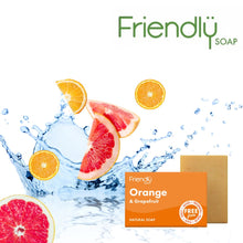 Ladda upp bild till gallerivisning, Friendly Apelsin &amp; Grapefrukt tvål, 100 % naturlig och vegansk Friendly Soap 

