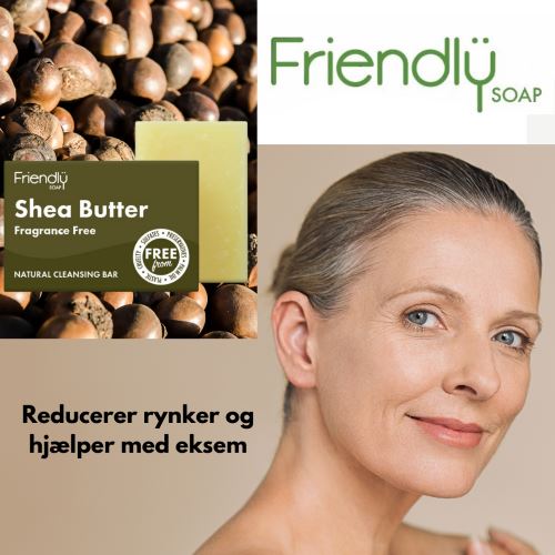 Friendly Sheasmör ansiktstvål, 100 % naturlig och vegansk Friendly Soap 