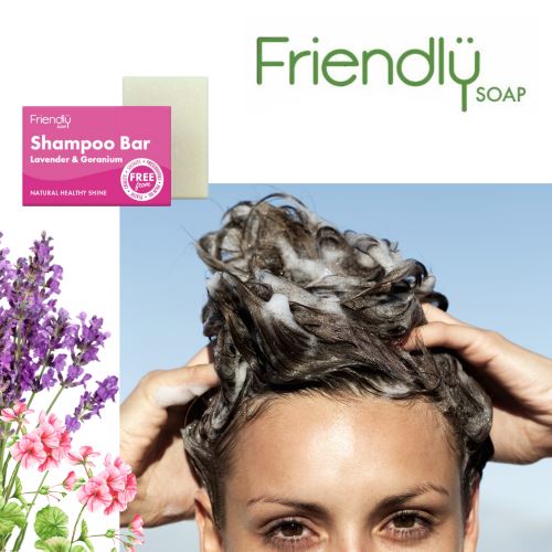 Friendly - Schampobar - Lavendel & Geranium Friendly Soap 